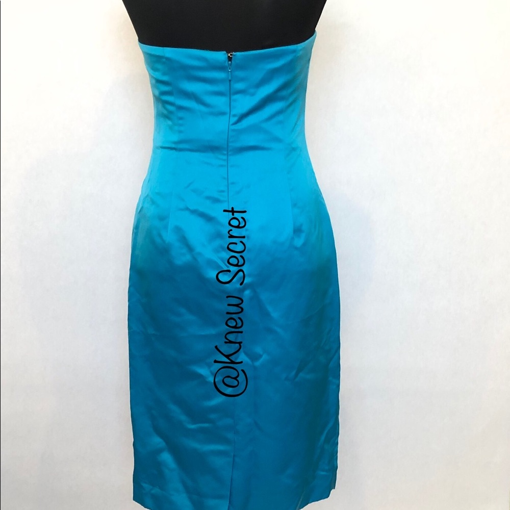 Blue dress with stones party cocktail dress